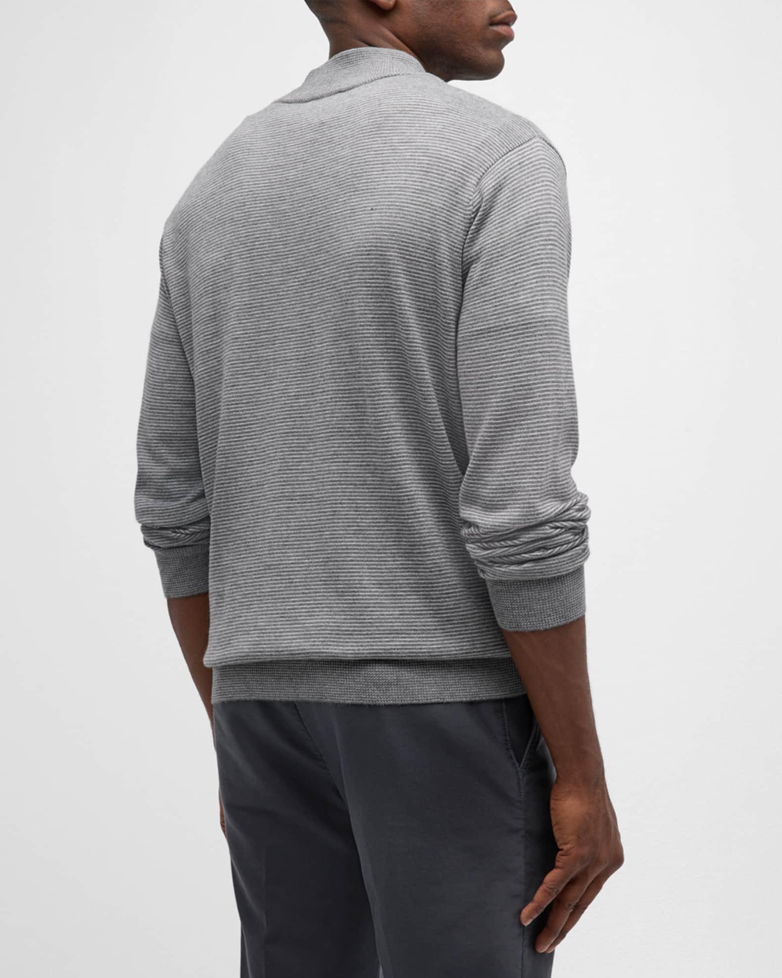 Men's Canton Stripe Quarter-Zip Sweater Product Image
