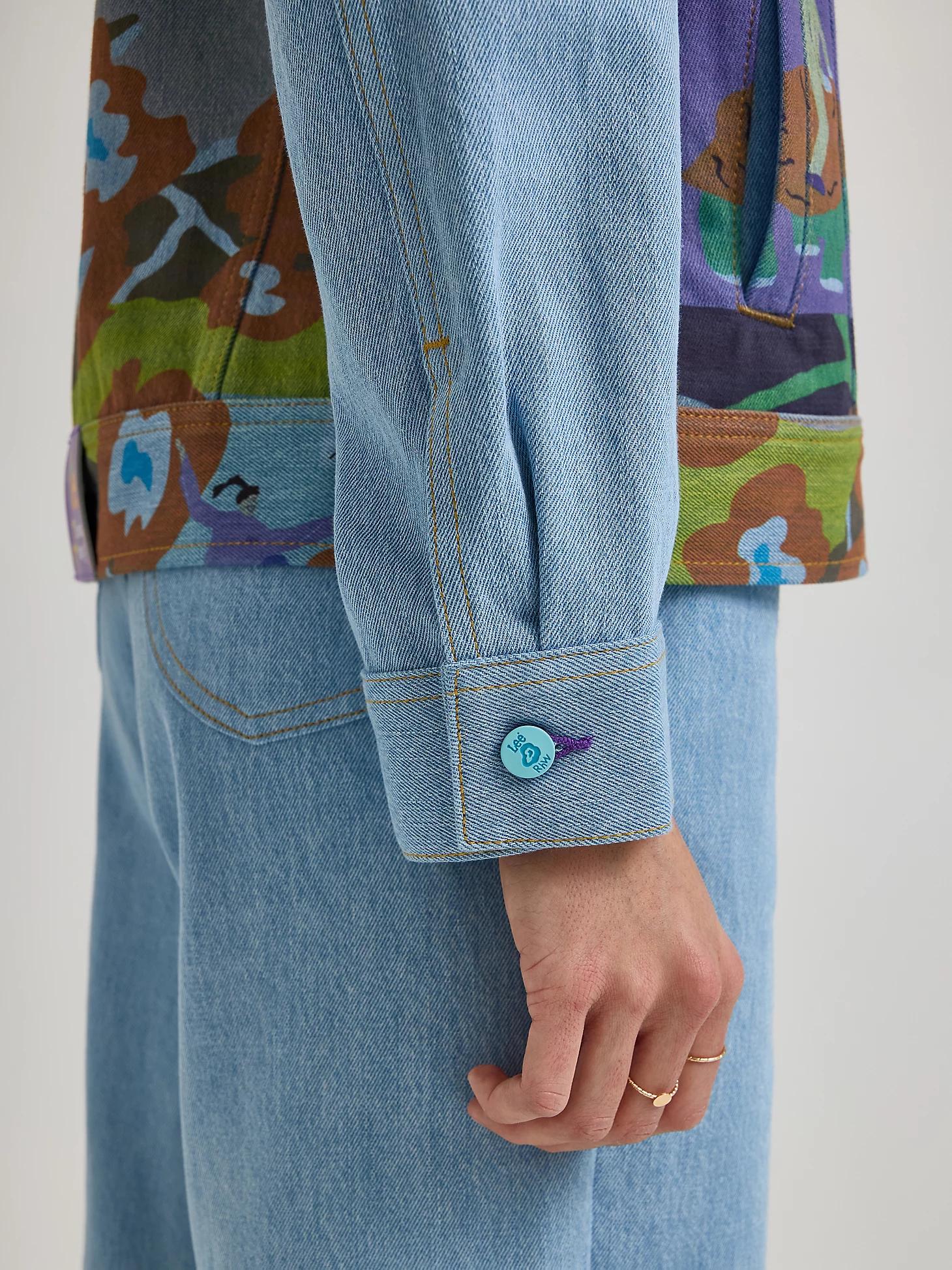 Women's Lee® x Ruohan Wang Rose Garden Print Denim Rider™ Jacket | Women's Jackets & Outerwear | Lee® Product Image