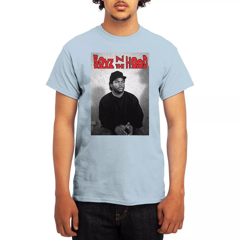 Men's Boyz N' The Hood Logo Doughboy Photo Tee, Size: Large, Lt Blue Product Image