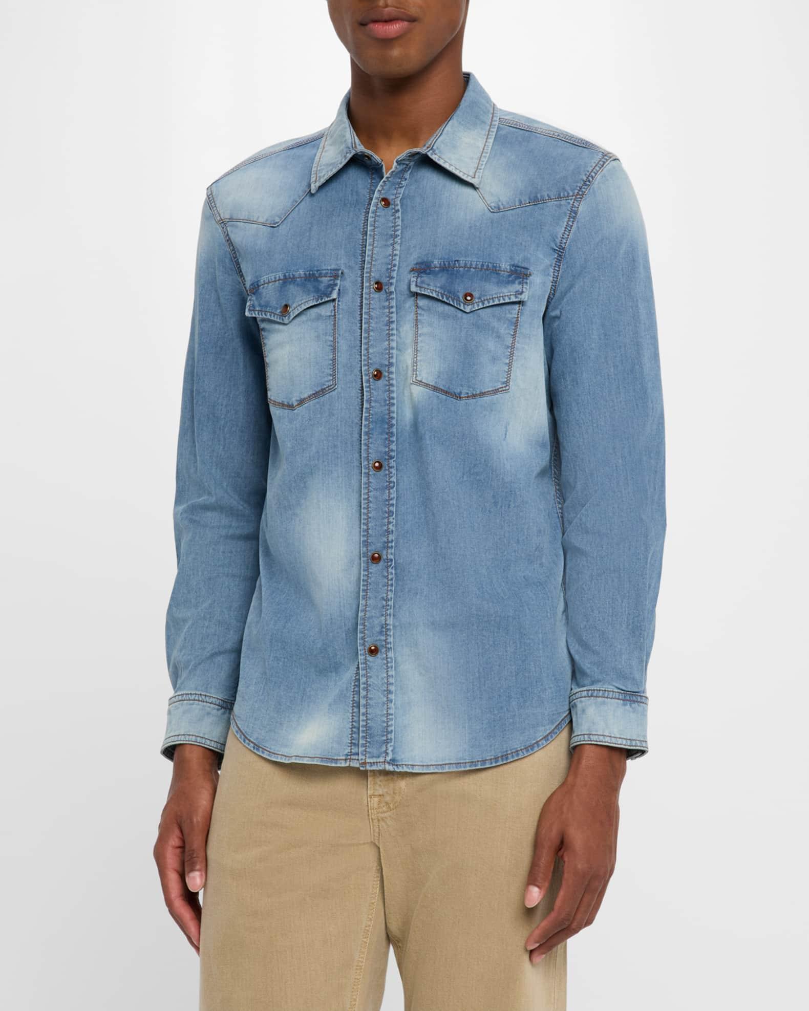 Men's Eastwood Denim Western Shirt Product Image