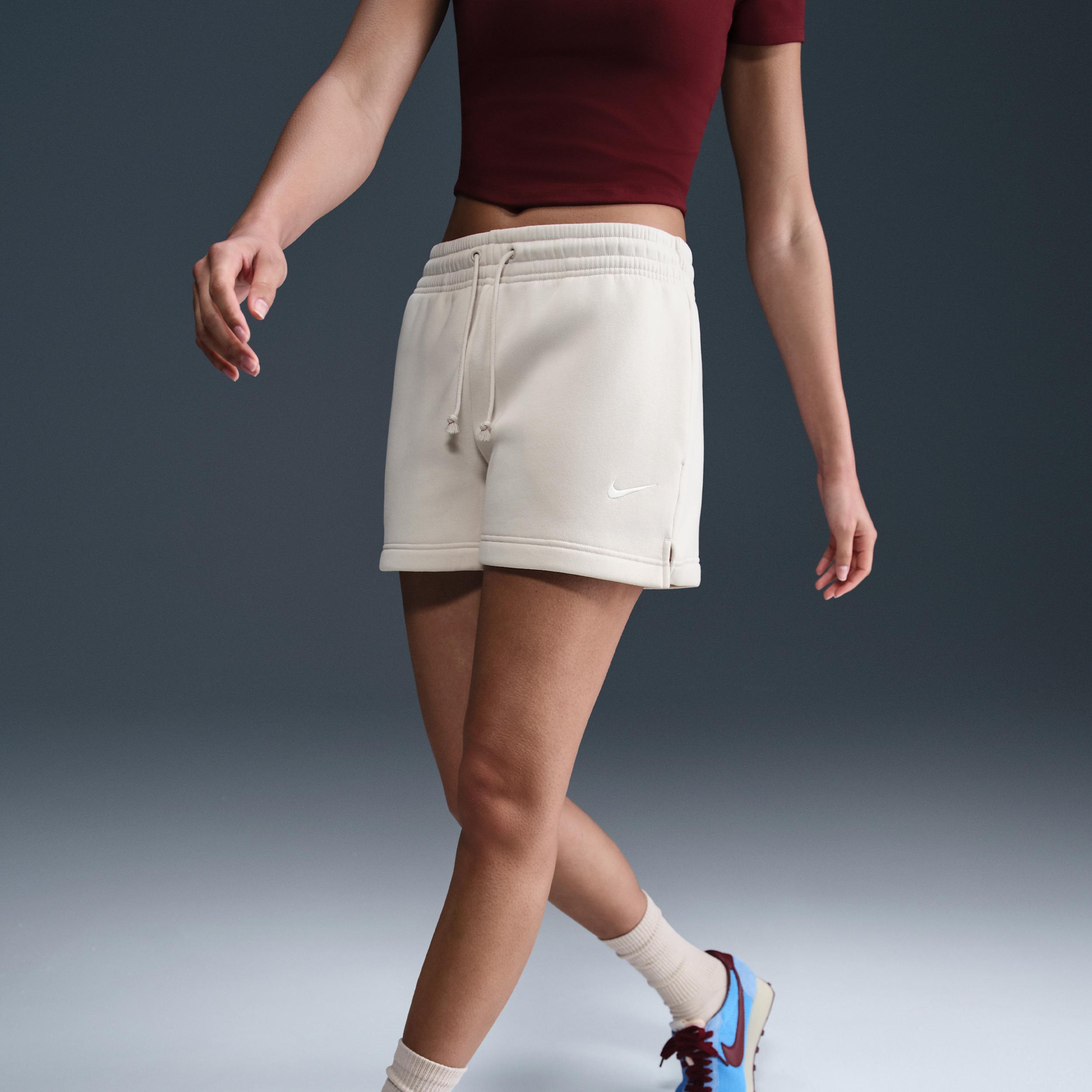 Womens Nike Sportswear Phoenix Fleece Mid-Rise 4 Shorts | IH2108-104 Product Image