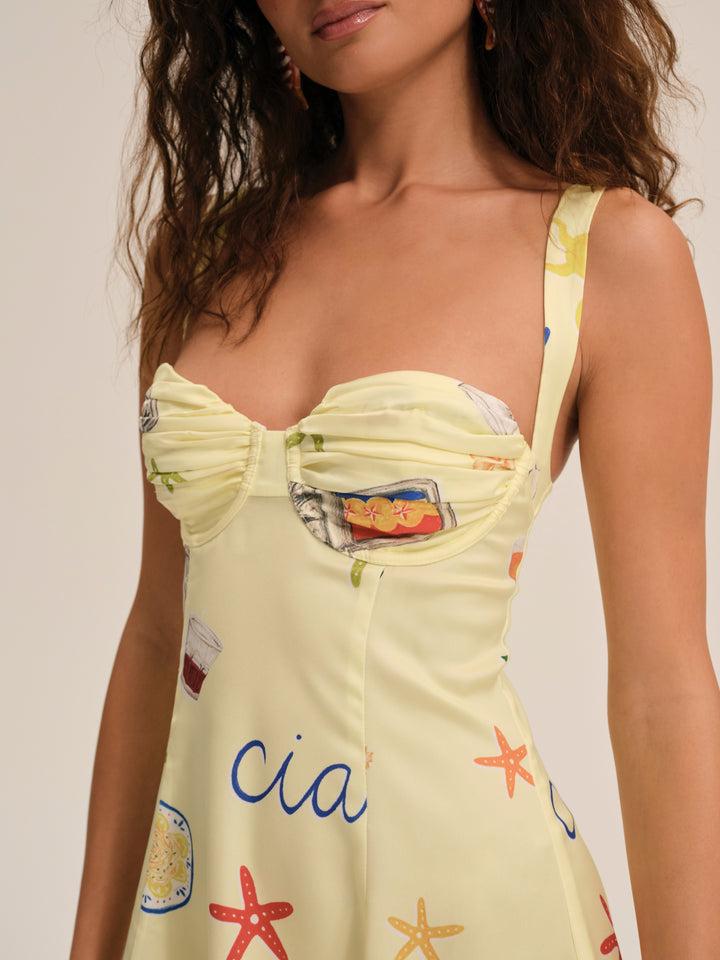 Ciao Mini Dress — Yellow Product Image
