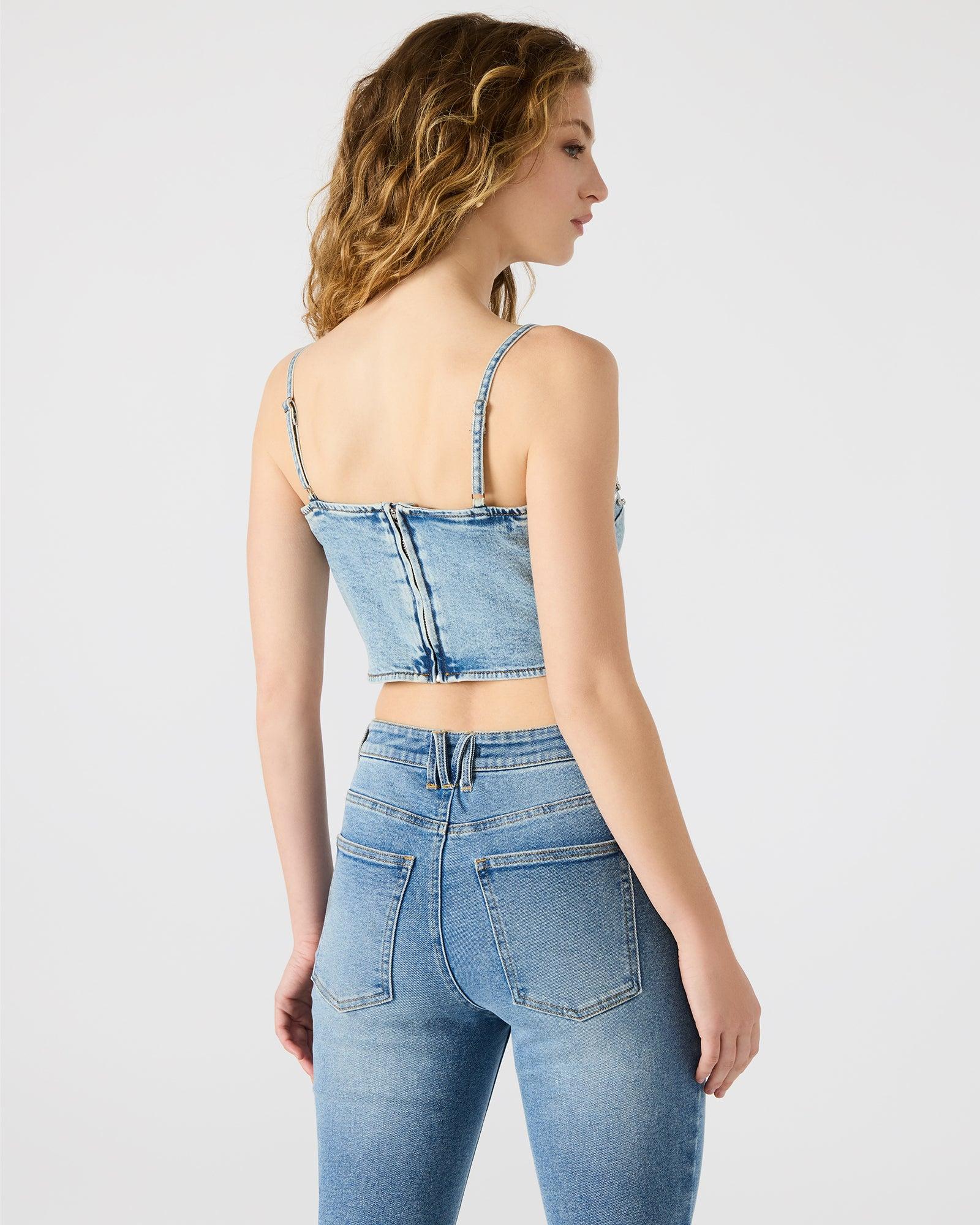 ERAS DENIM TOP Female Product Image