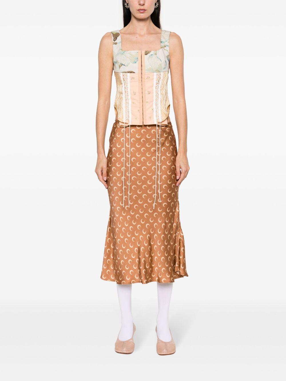 Crescent-Moon-print skirt Product Image