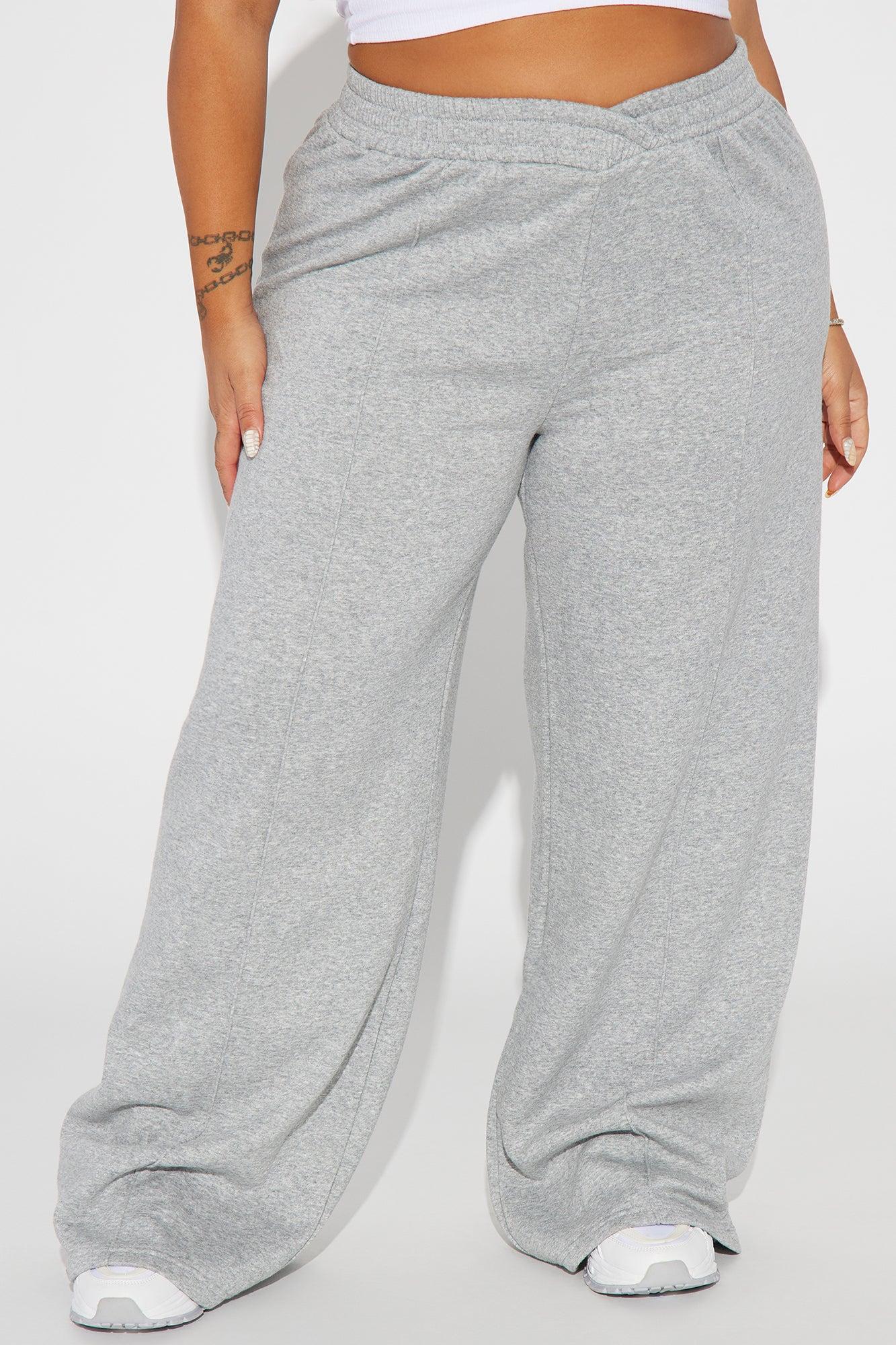 Cassandra Cross Over Lounge Pant - Heather Grey Product Image