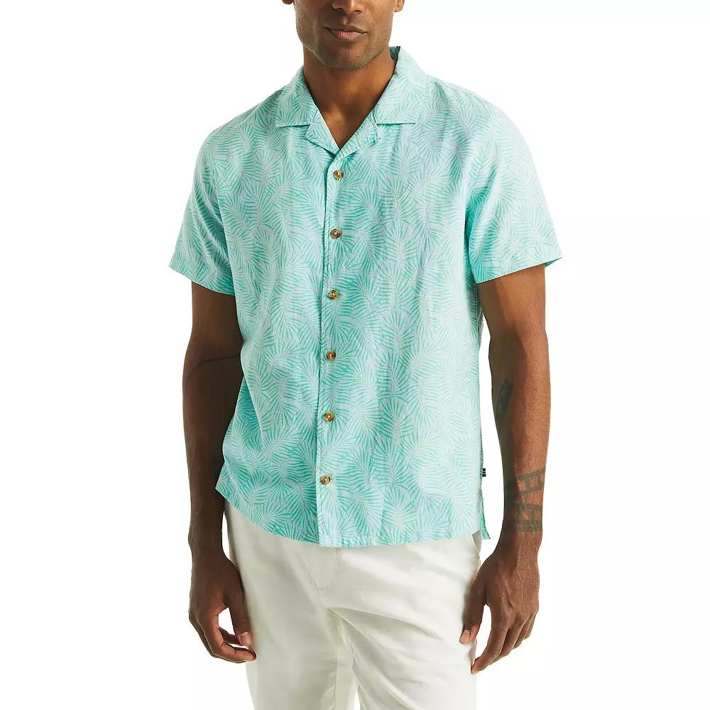 Men's Nautica Printed Short-Sleeve Camp Shirt,  Product Image