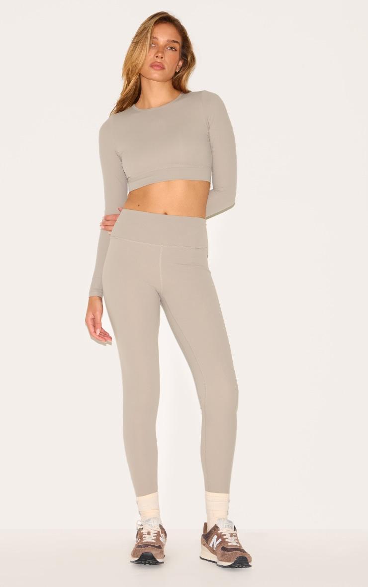 Taupe Sculpt High Waist Gym Legging Product Image