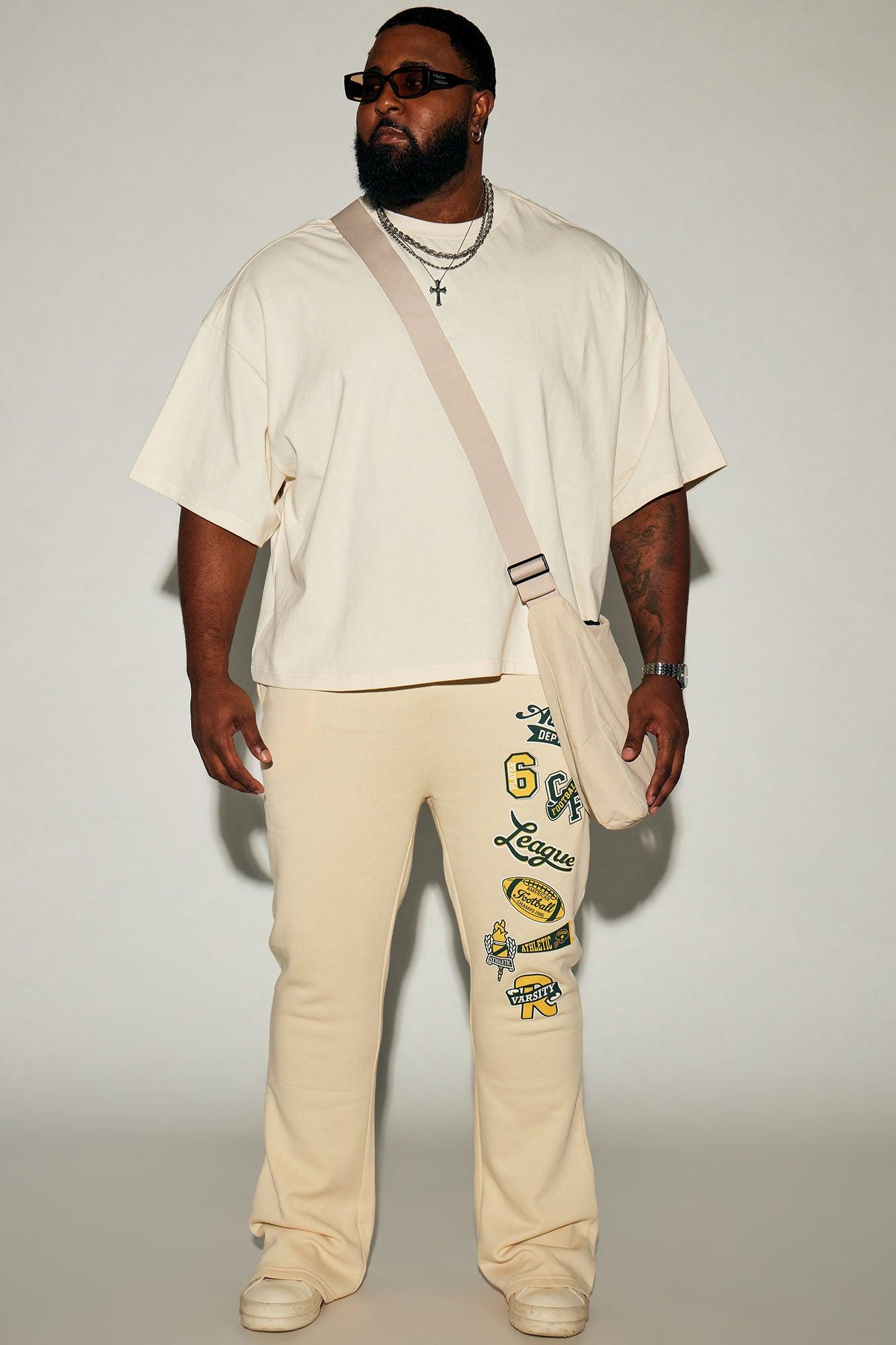 Boxy Cropped Heavyweight Short Sleeve Tee - Cream Product Image