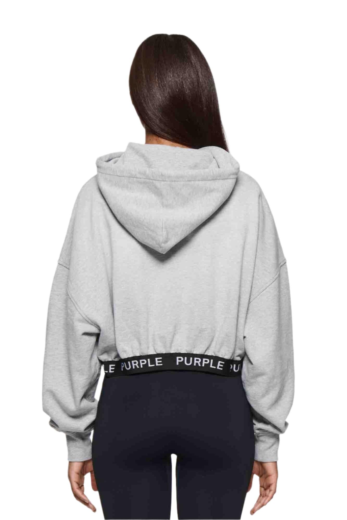 Heather Cropped Hoodie Female Product Image