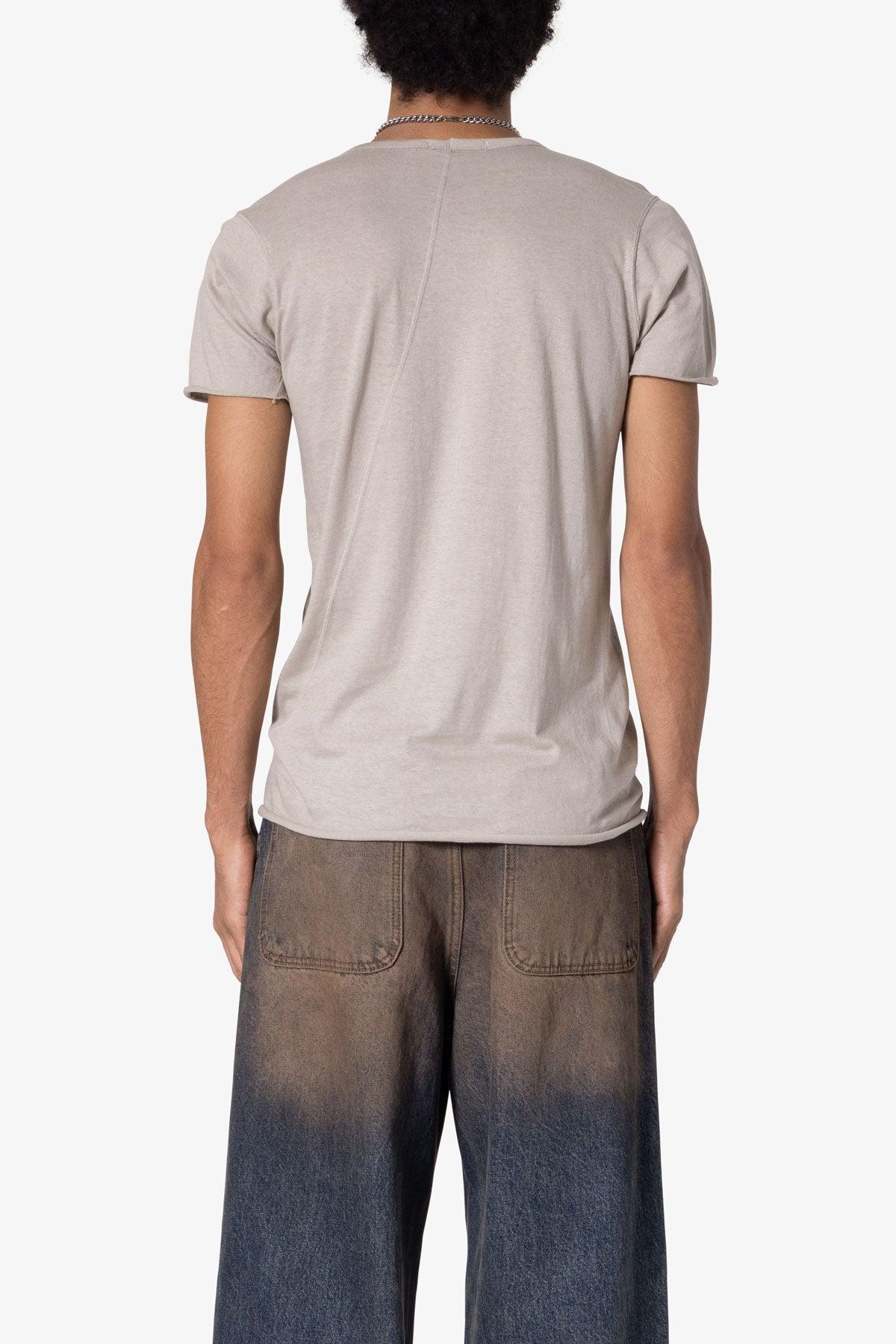 Sheer Knit Bias Cut Tee - Bone Product Image