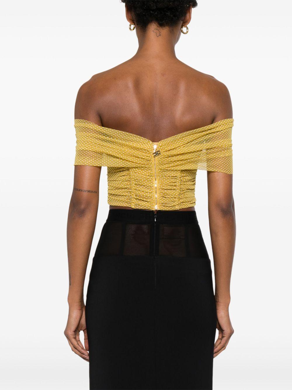 polka-dot tulle top Product Image