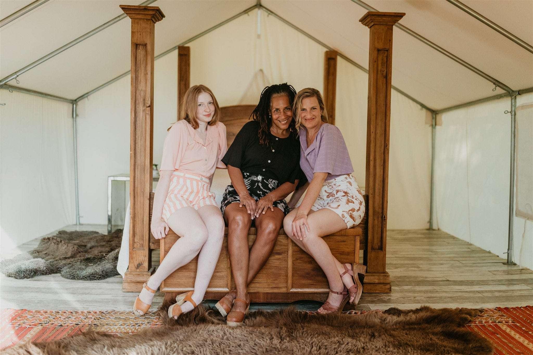 Flutter Top in Pink Blush Challis Product Image