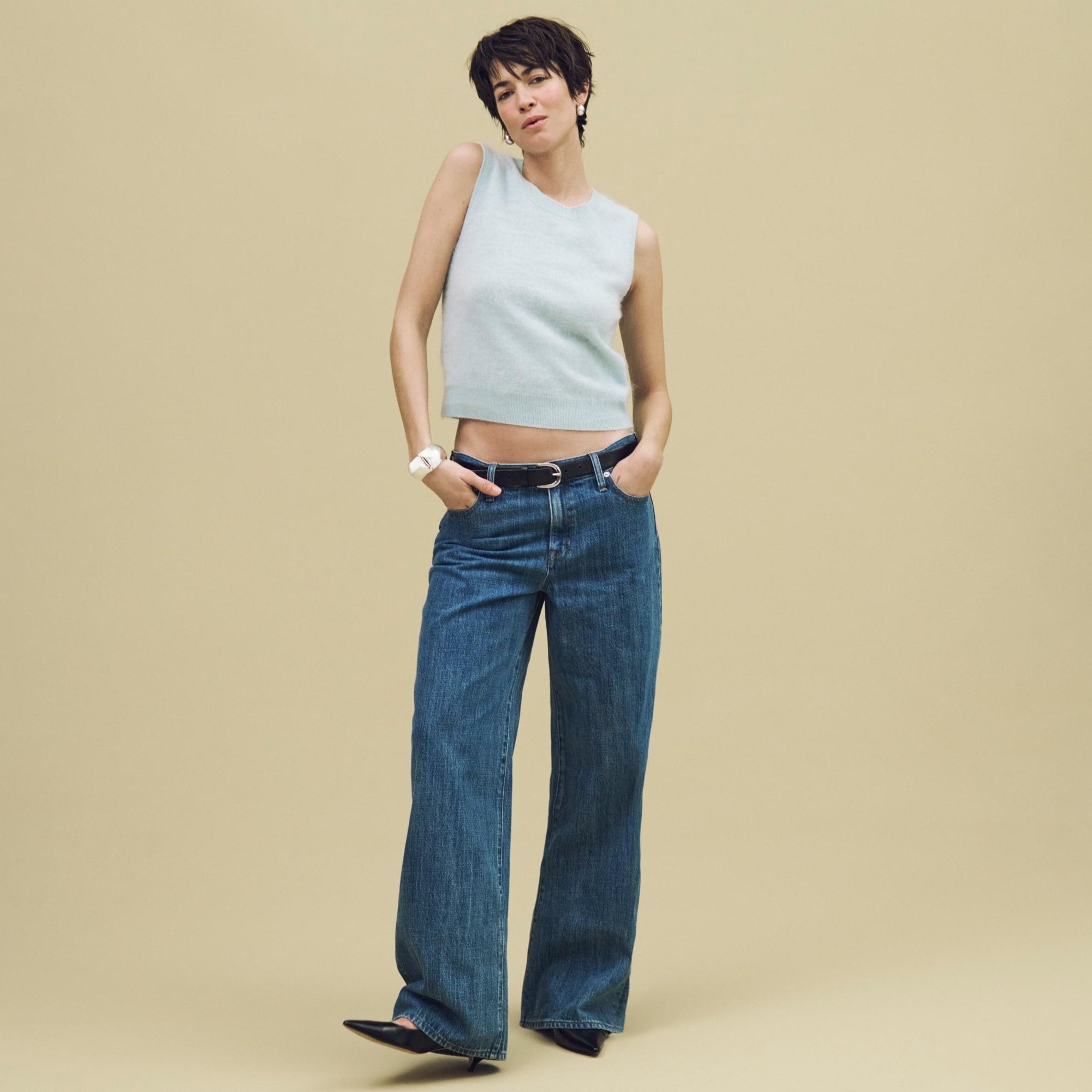 Lower-rise wide-leg jean Product Image