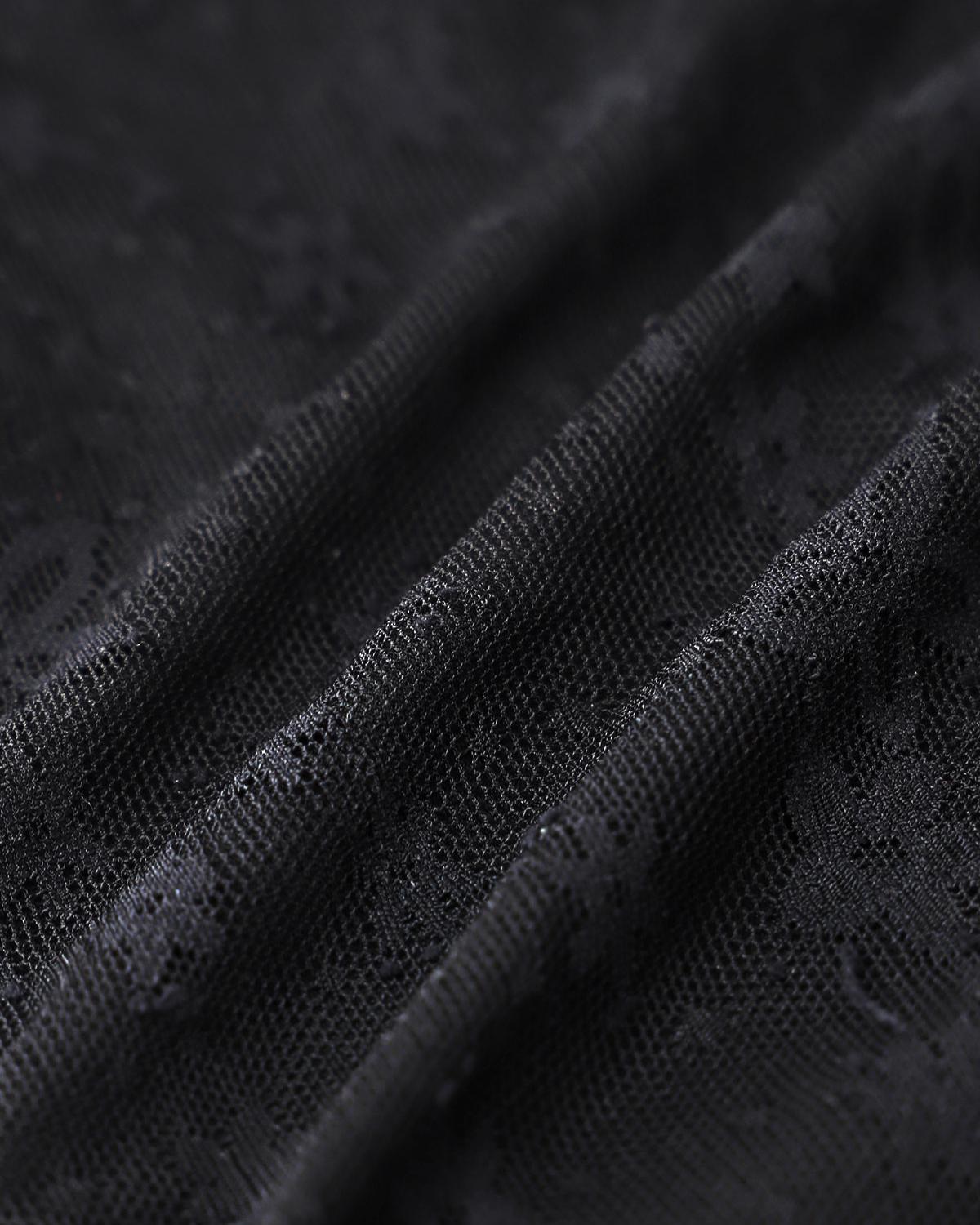 Black Lace Halter Tankini Swimsuit Product Image