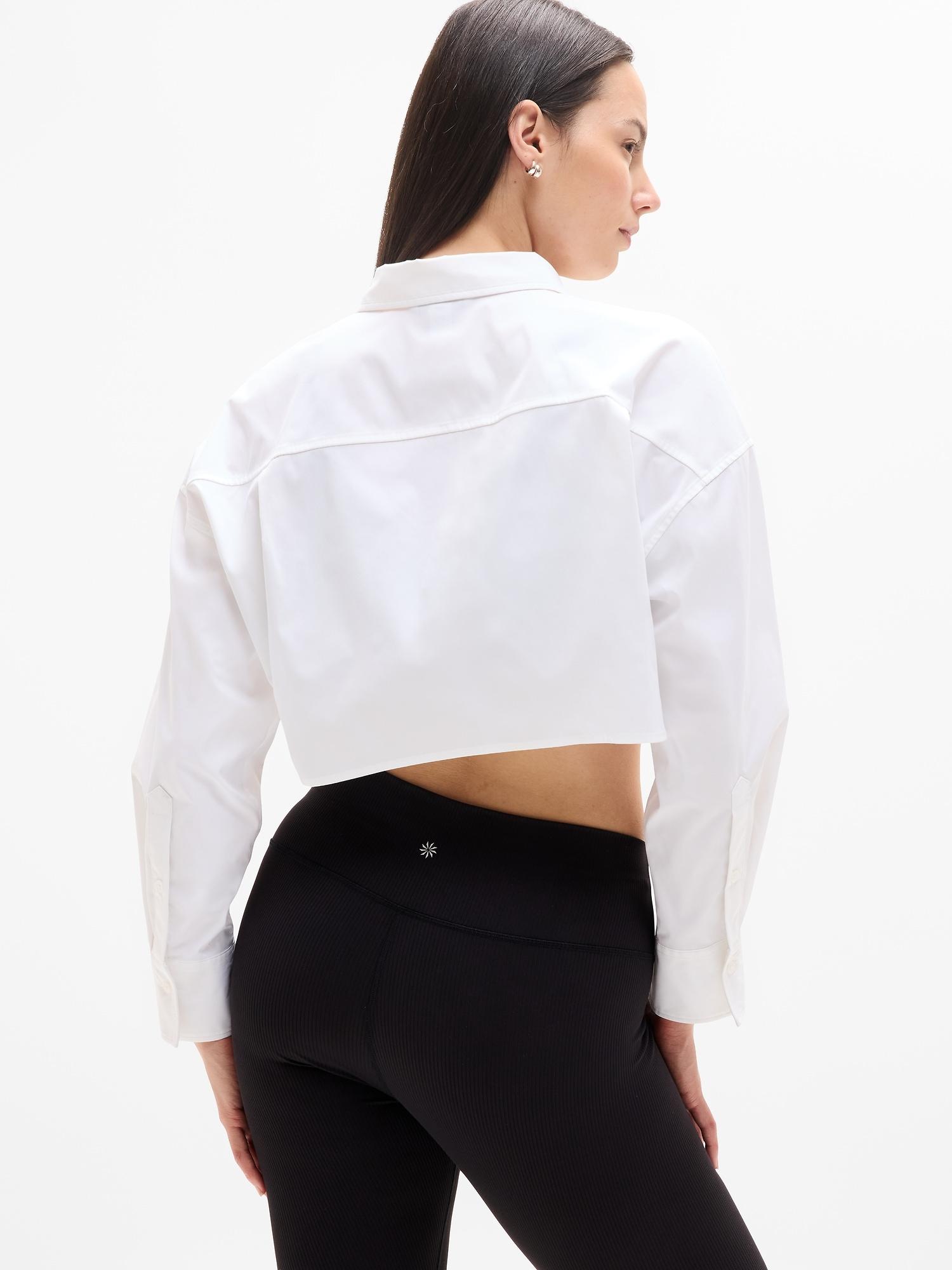 Midday Ultra Cropped Poplin Shirt Product Image