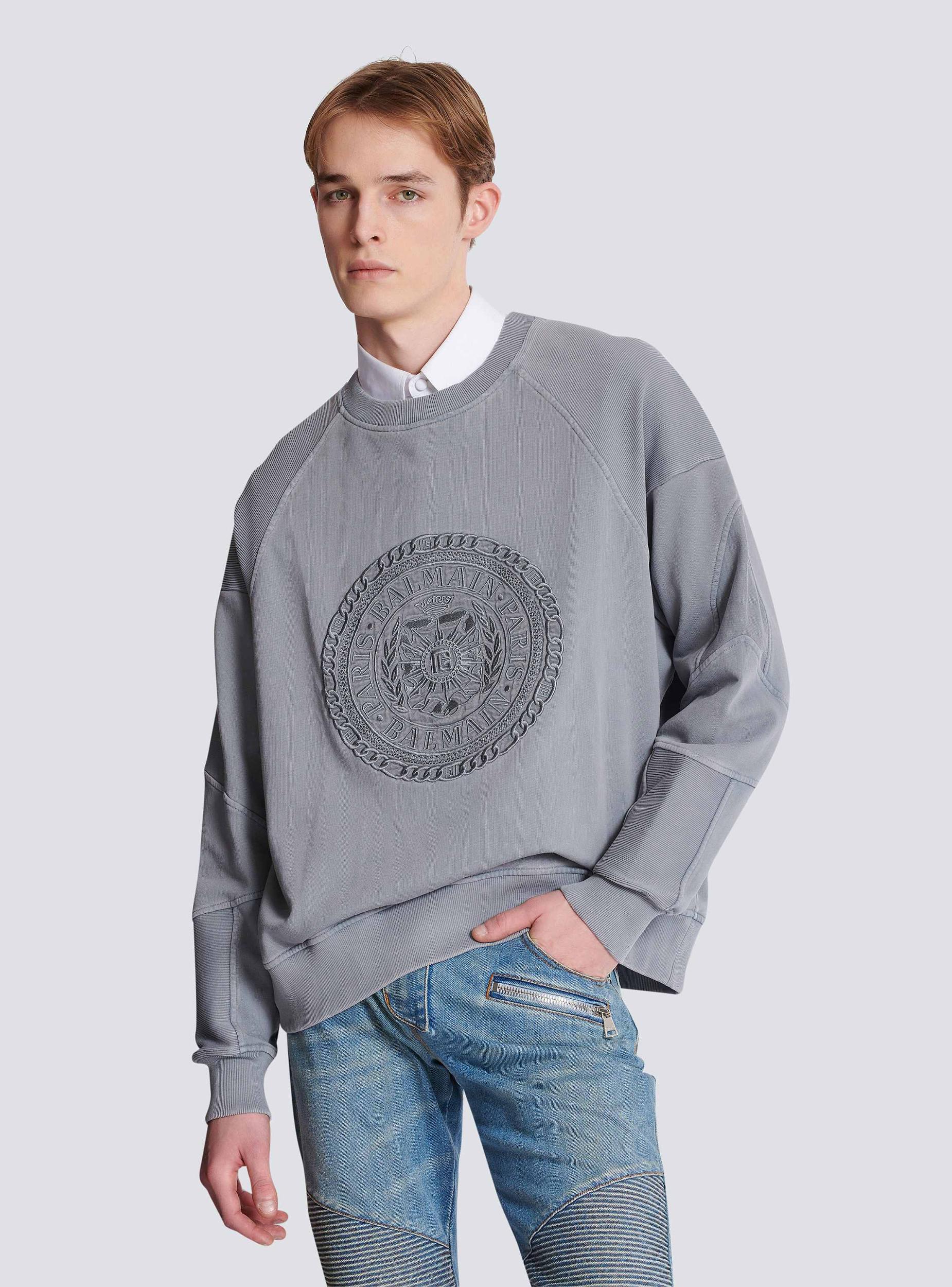 Embroidered Balmain Médaille sweatshirt Product Image