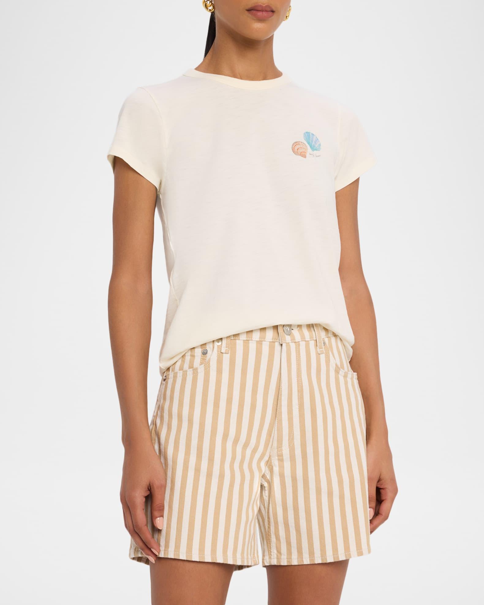 Seashell Print Crewneck Tee Product Image