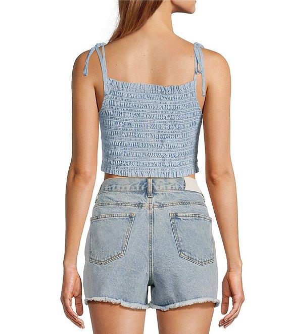 Cloth & Stone Sleeveless Smocked Tie Tank Top Product Image