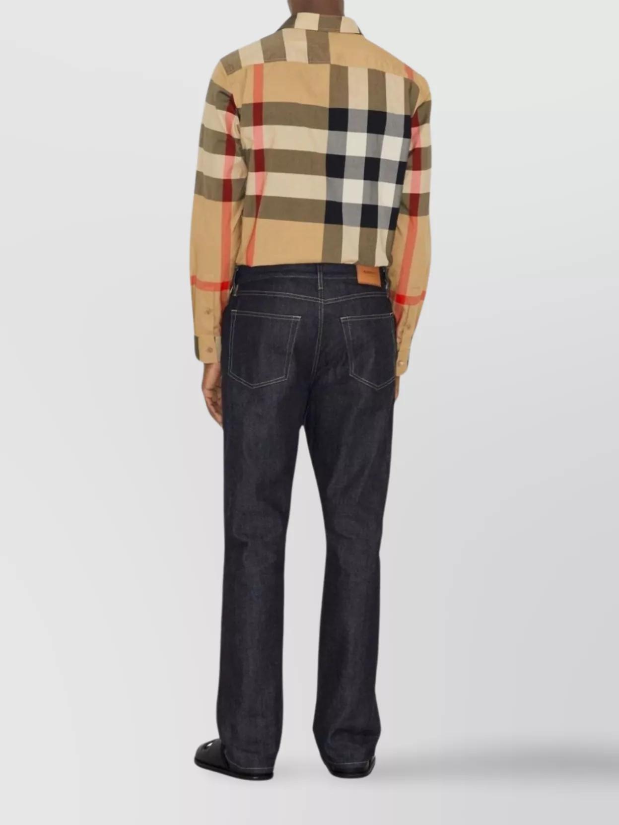 checkered cotton shirt Product Image