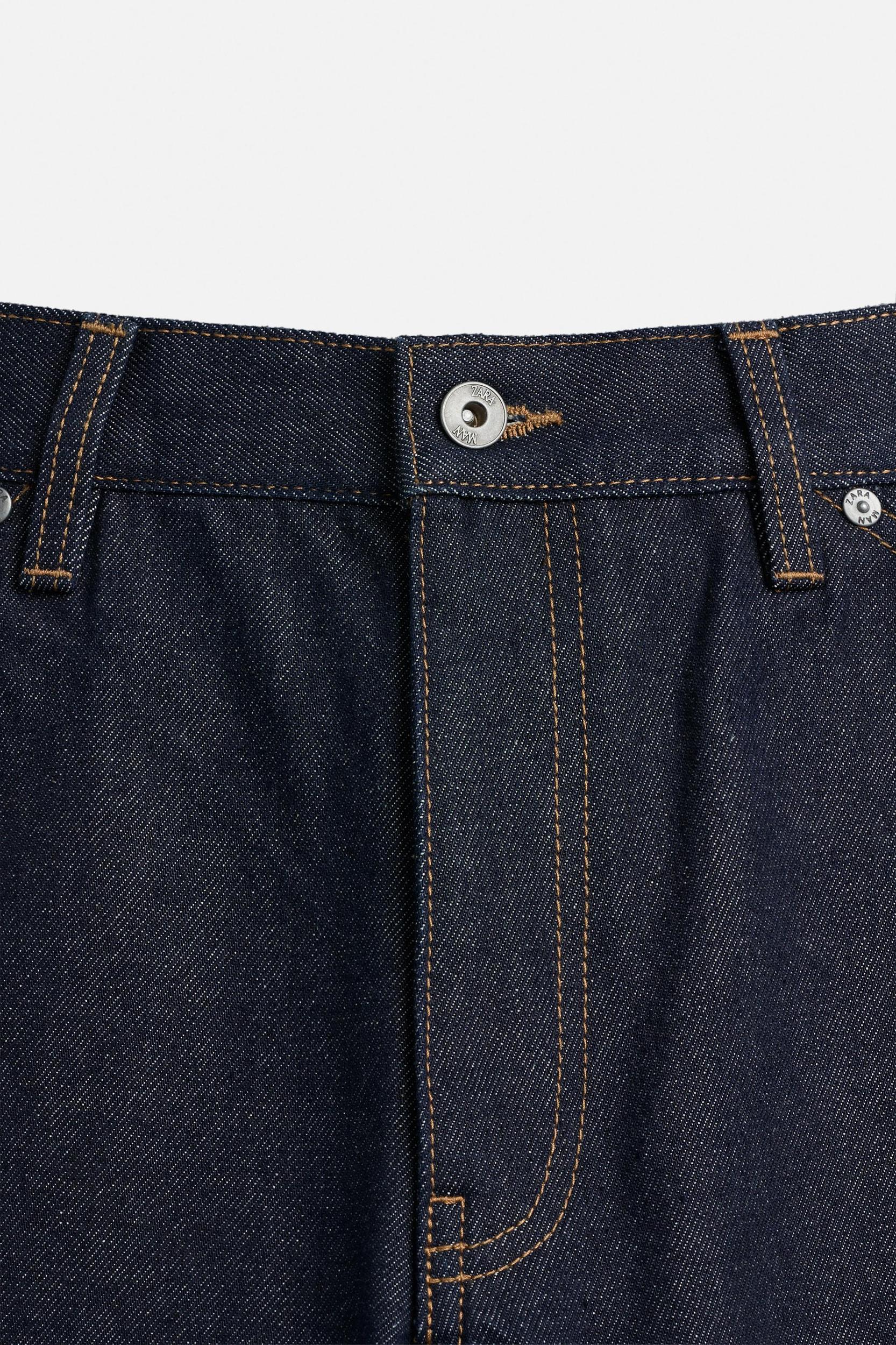 STITCHED BAGGY FIT DENIM SHORTS Product Image