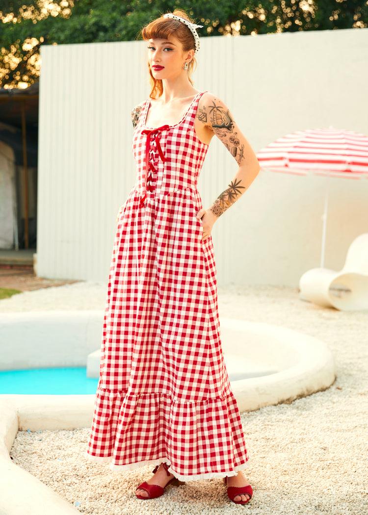 Jam Gingham Corset Dress Product Image