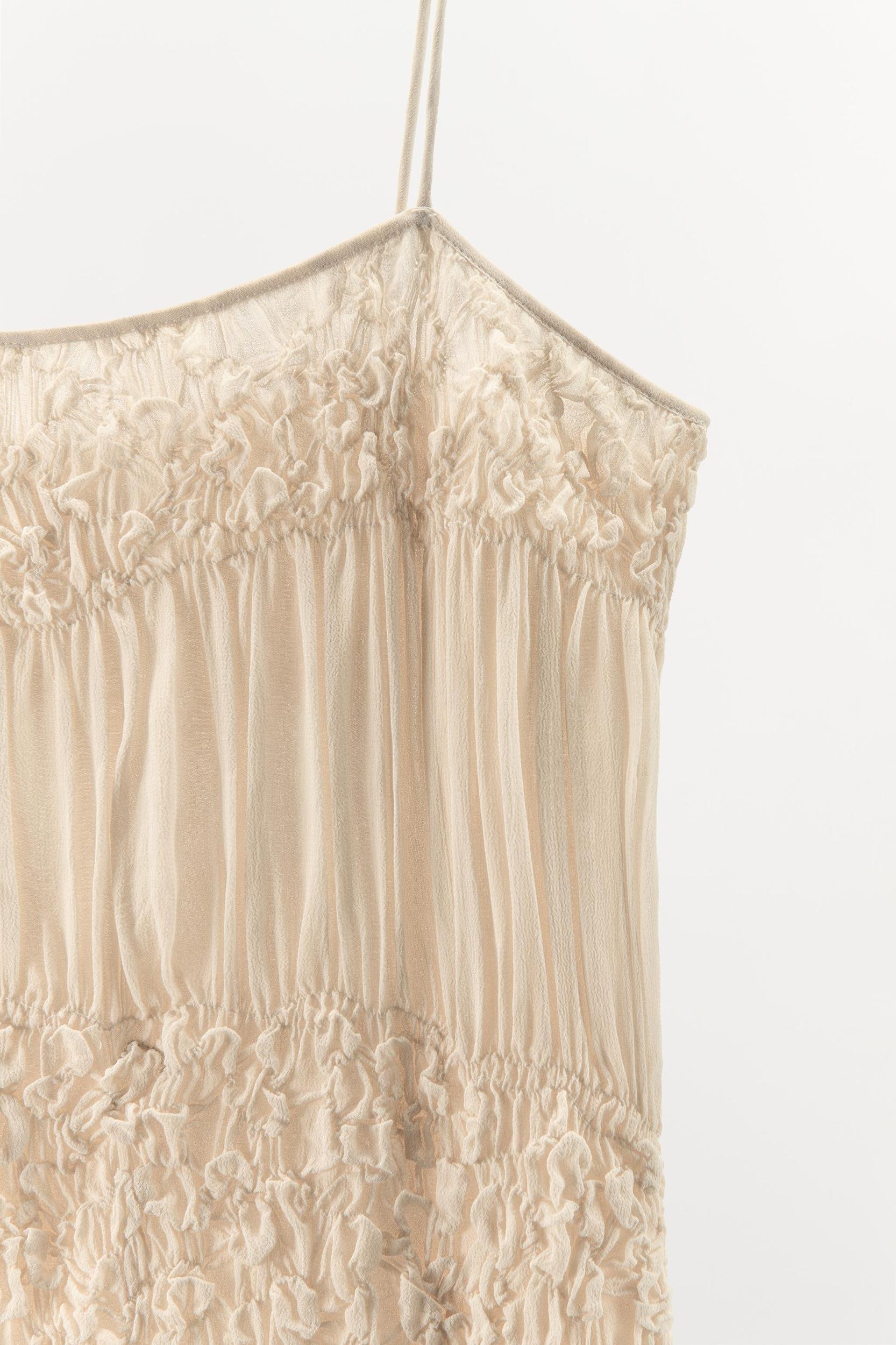 PLEATED STRAP DRESS Product Image