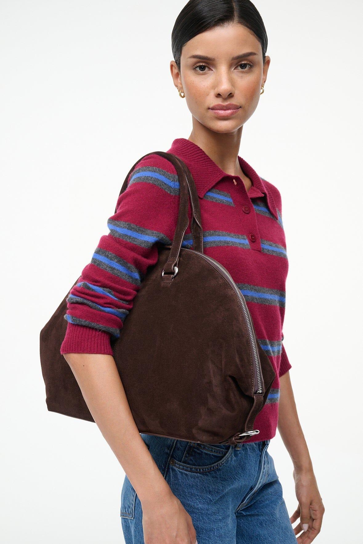 HESTER SATCHEL | ESPRESSO SUEDE Product Image