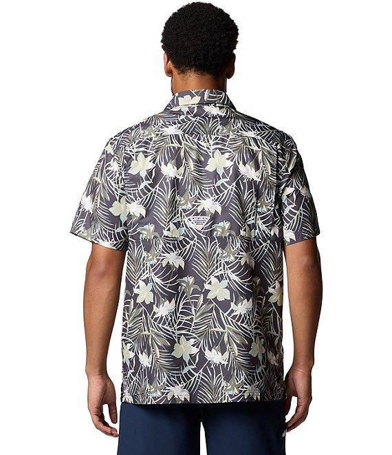 Columbia PFG Super Slack Tide Short-Sleeve Tropical Printed Woven Camp Shirt Product Image