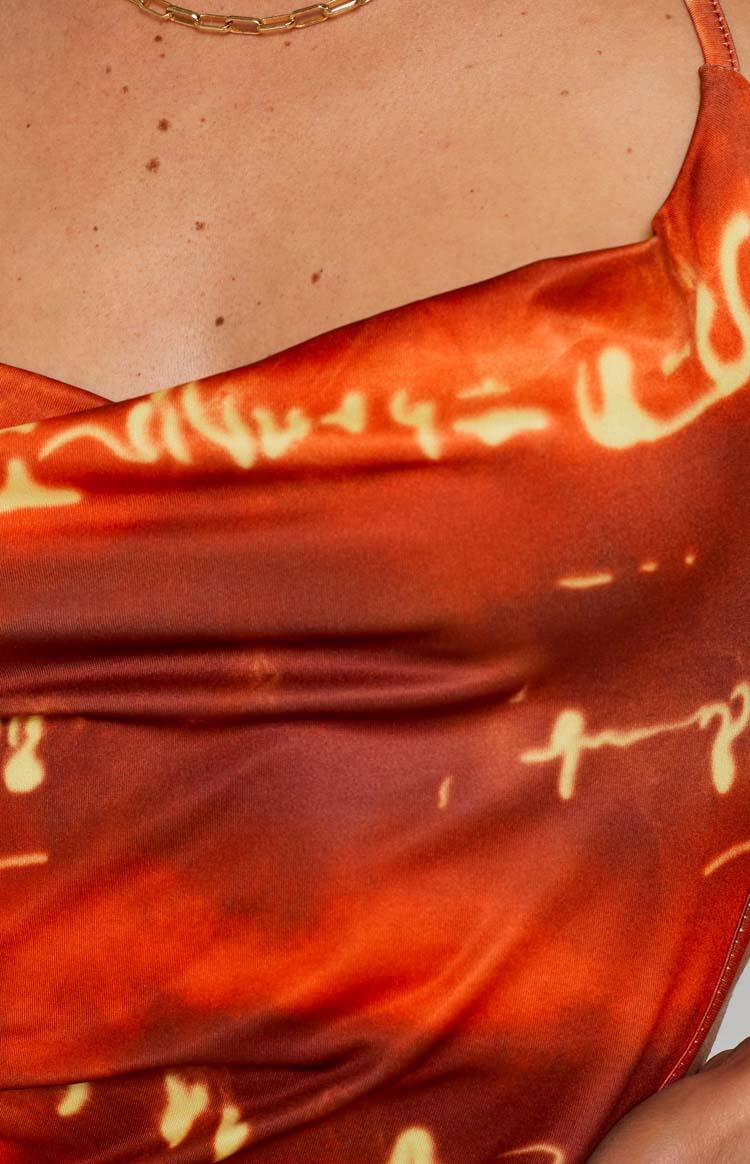 Elysha Halter Mini Dress Red Product Image