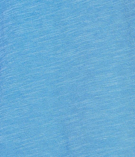 Eileen Fisher Easy Organic Cotton Jersey Knit V-Neck Short Sleeve Tee Shirt Product Image