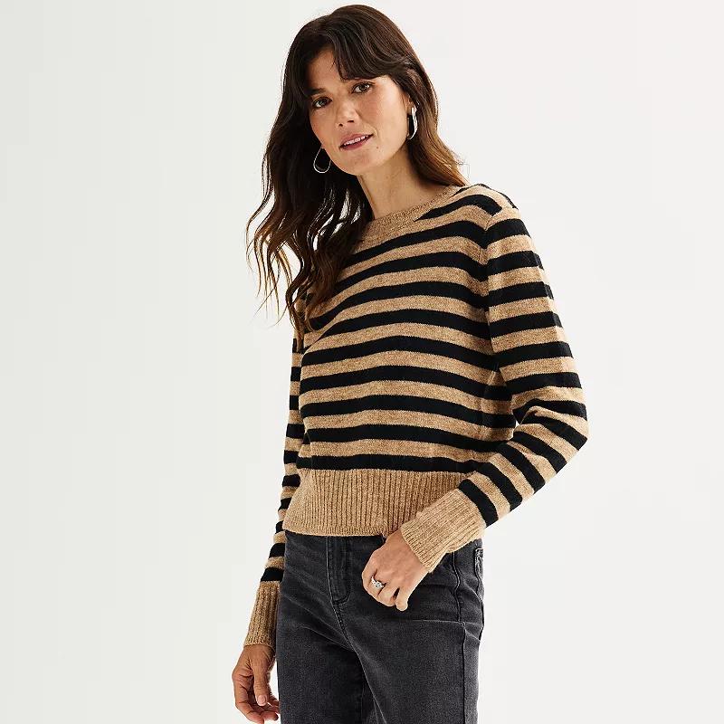 Petite Womens Sonoma Goods For Life Crewneck Sweater Product Image