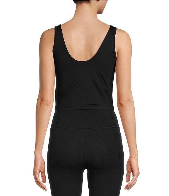 Under Armour Solid Knit Scoop Neck Sleeveless Fitted Motion Tank Top Product Image