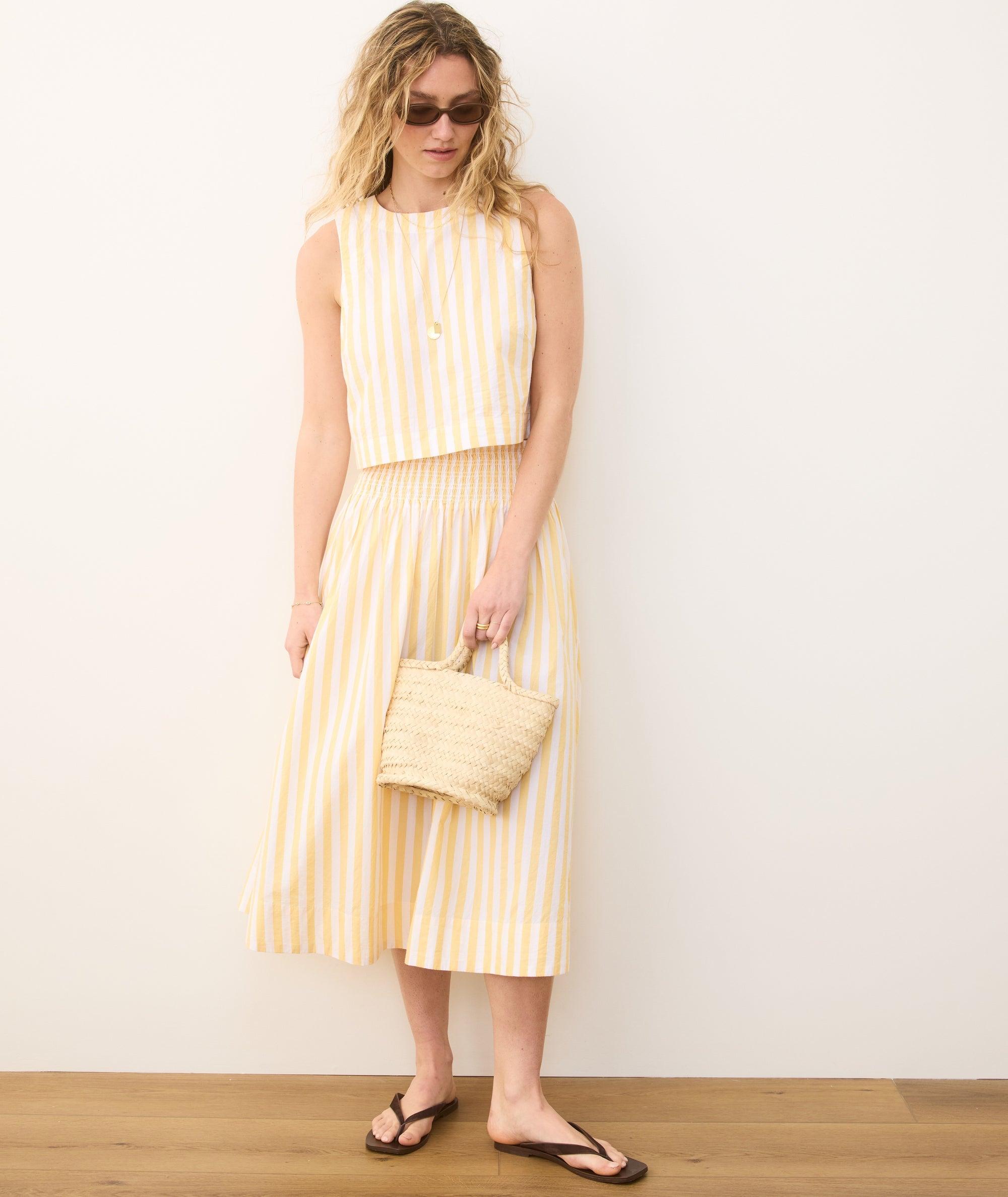 Bea Poplin Midi Skirt Product Image