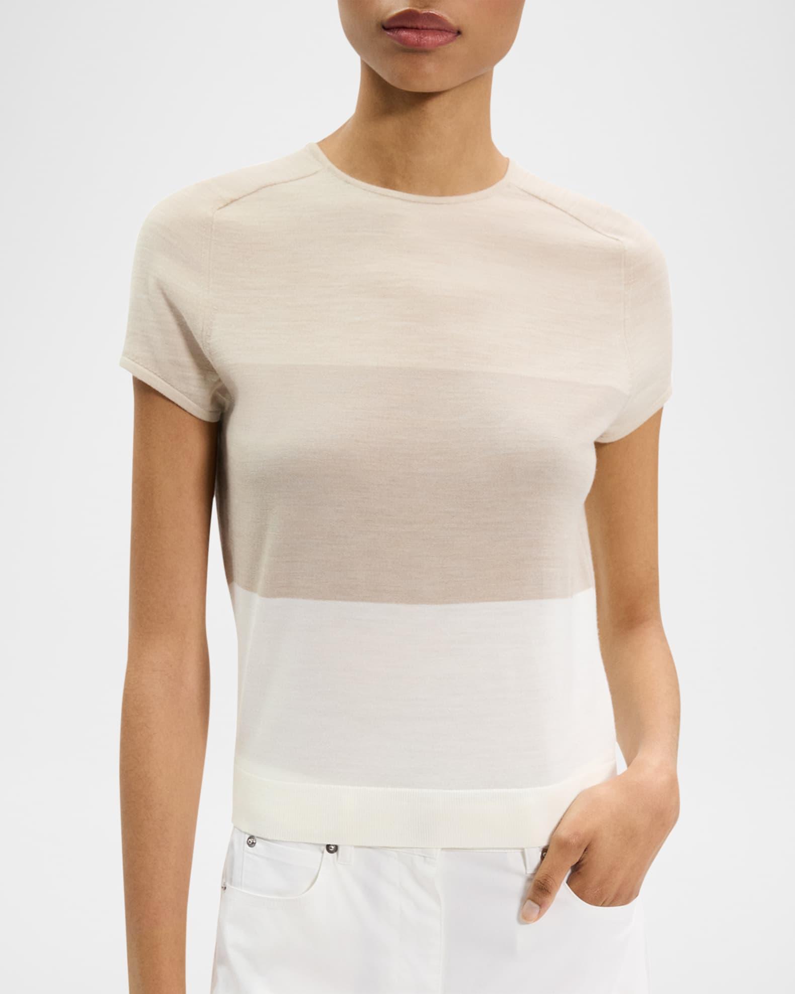 Color Block Crewneck Tee Product Image