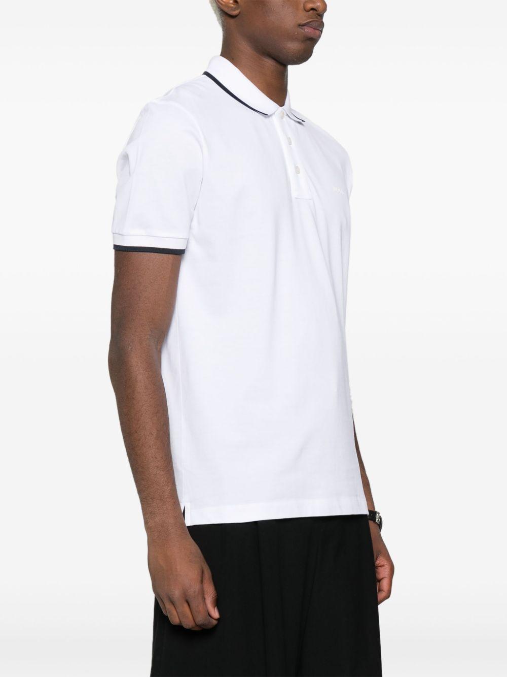 logo-rubberised cotton polo shirt Product Image