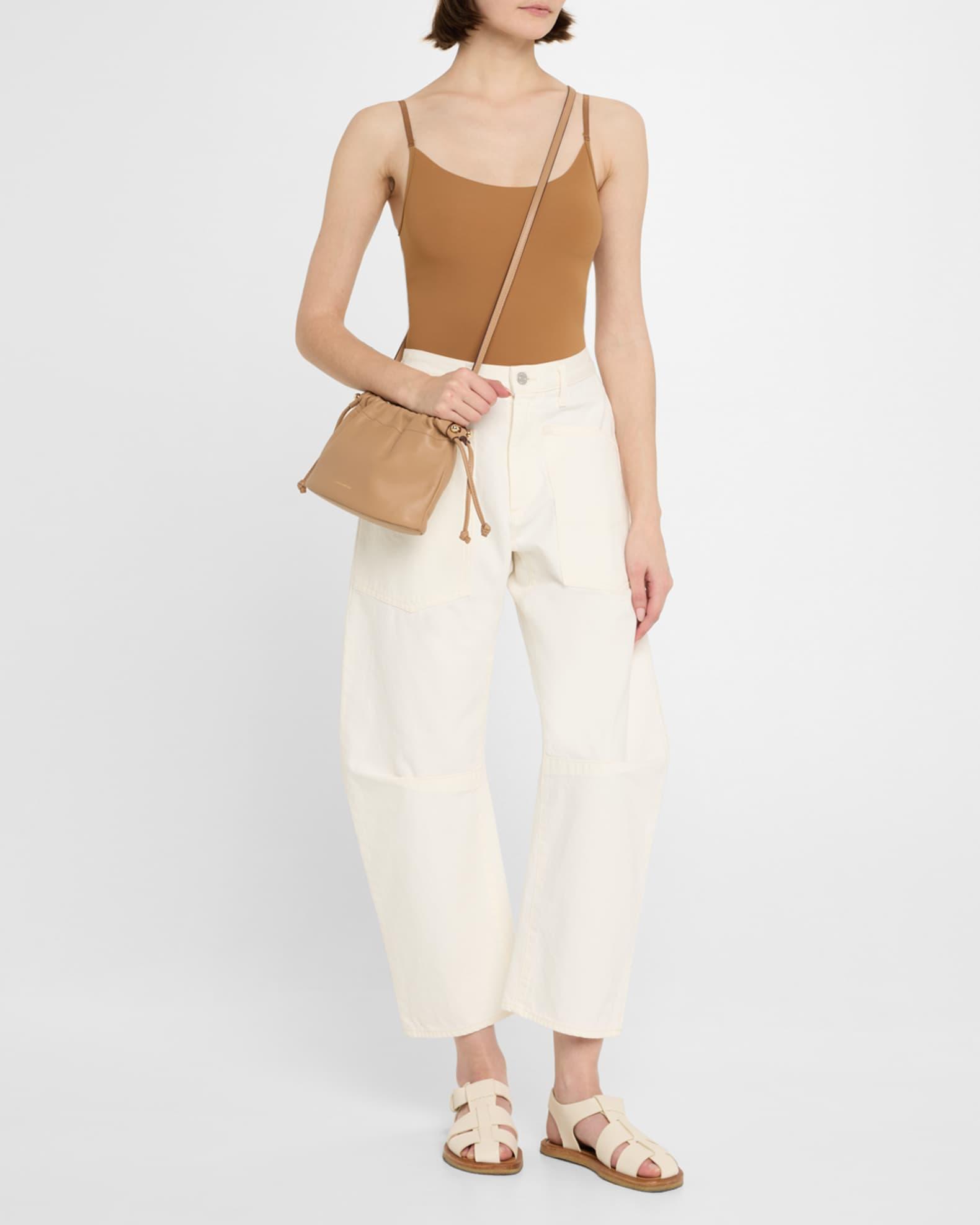 Charlotte Drawstring Leather Clutch Bag Product Image