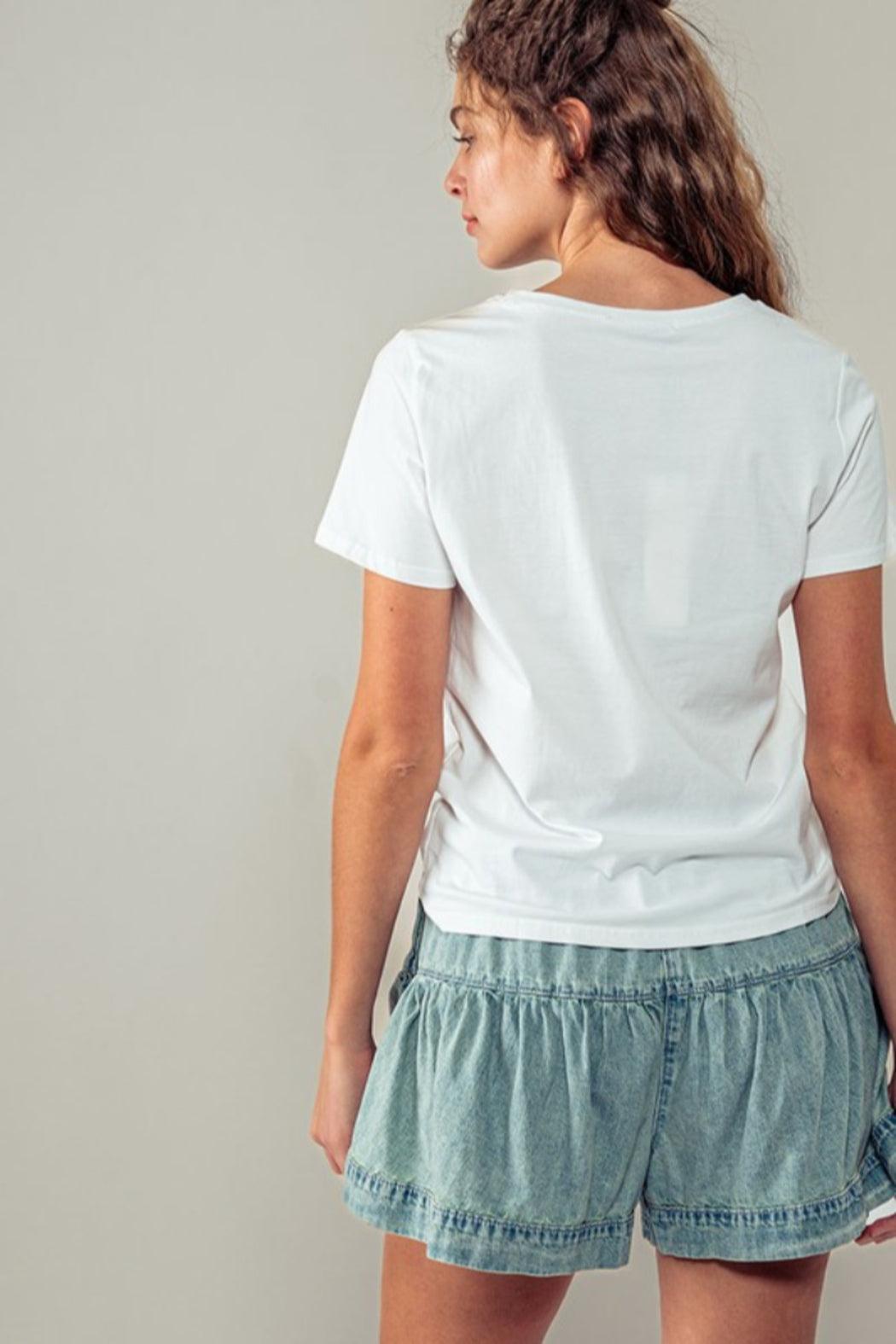 Cherry Sequin Graphic Tee Product Image