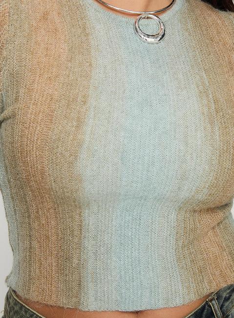 Cardenas Long Sleeve Top Green Curve Product Image