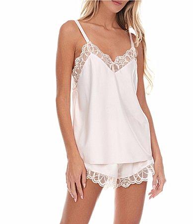 Flora Nikrooz Gabby Silky Satin Cami  Shorty Lace Product Image