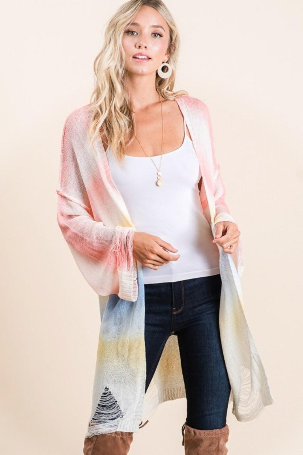 Tie Dye Cardigan Product Image