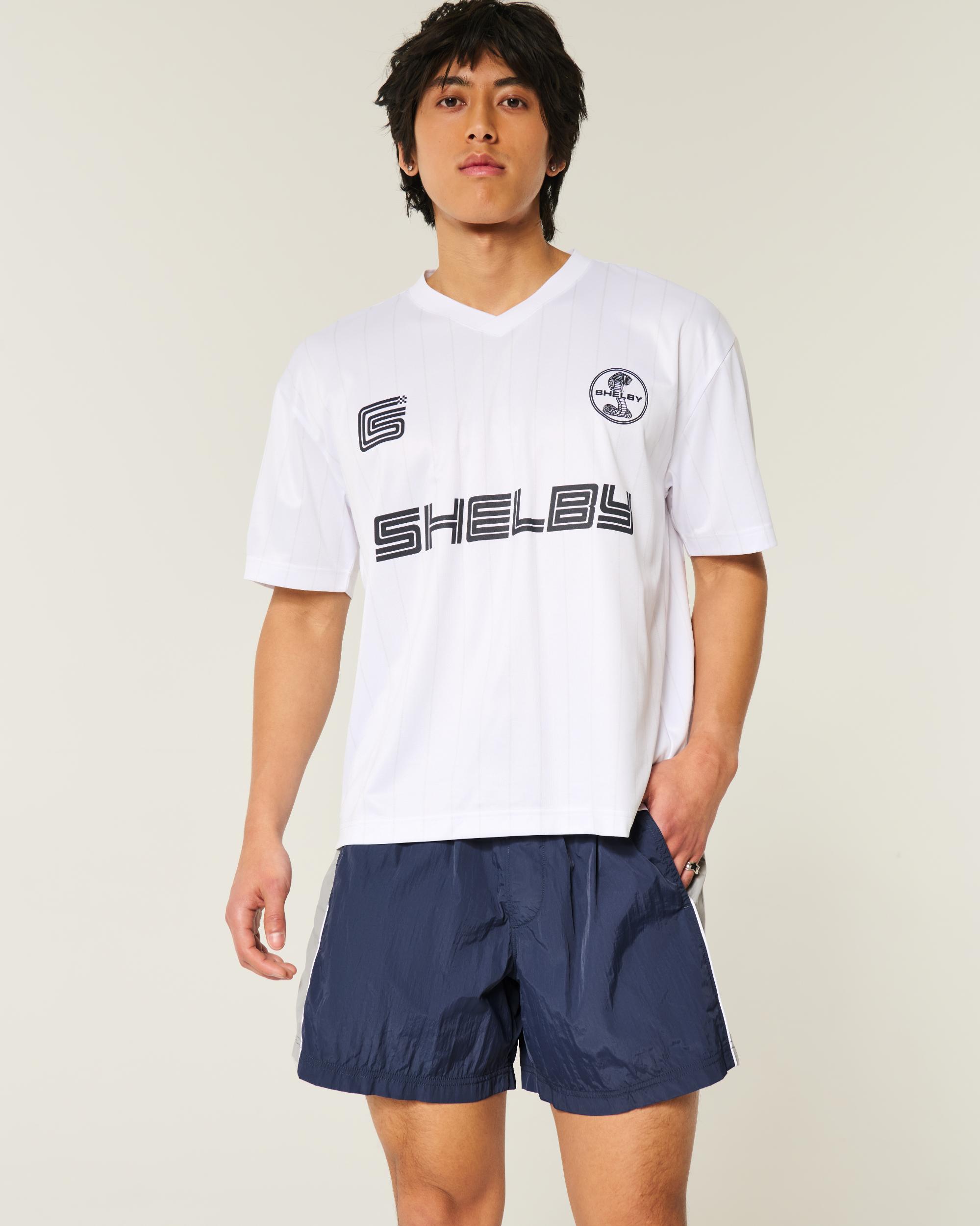 Mid-Thigh Baggy Soccer Shorts Product Image