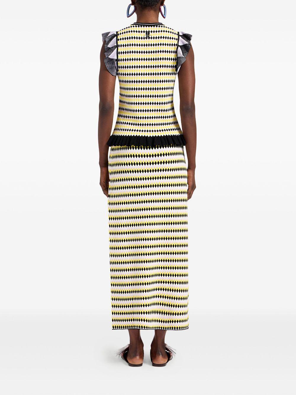 striped midi skirt Product Image