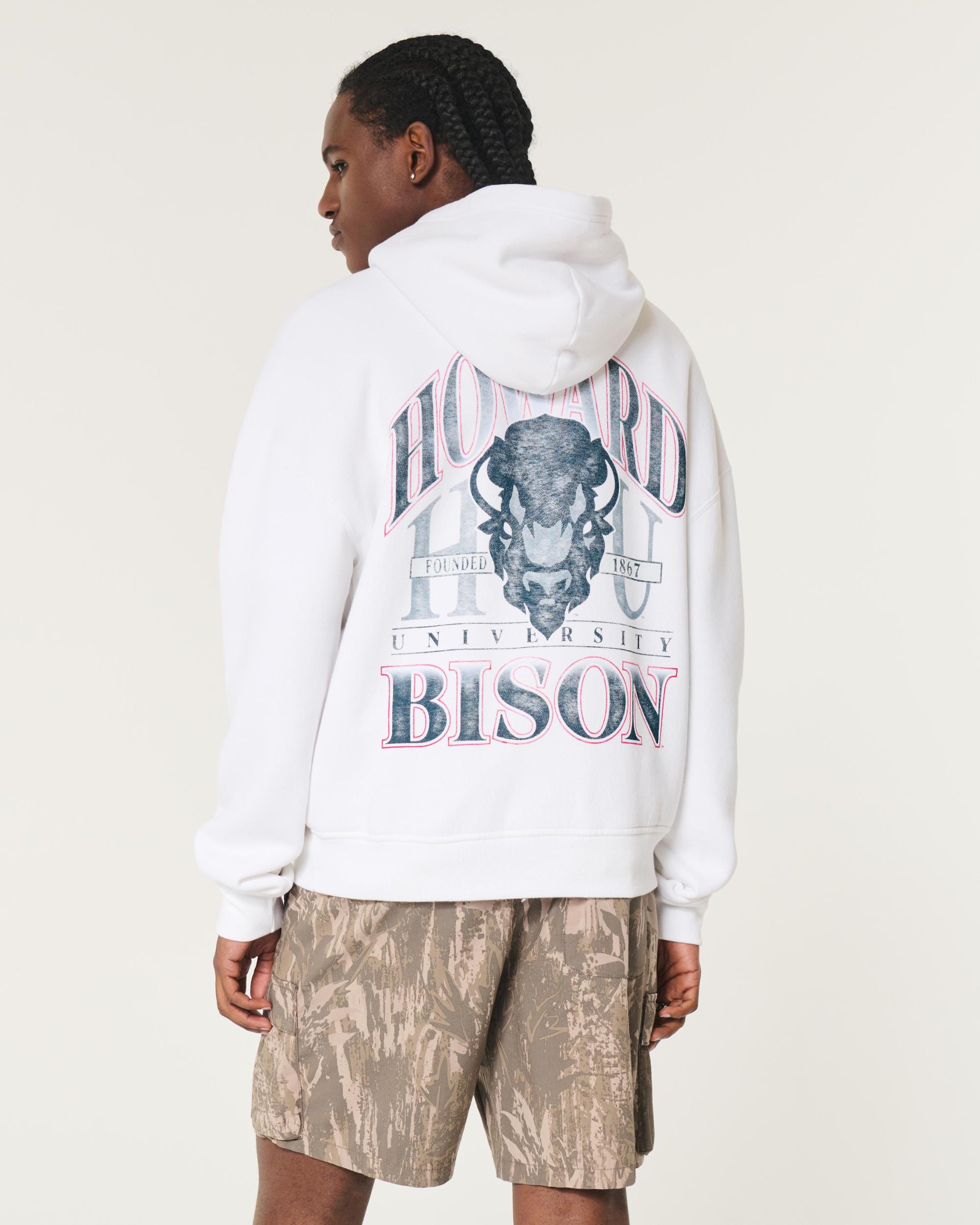 Boxy UConn Graphic Hoodie Product Image