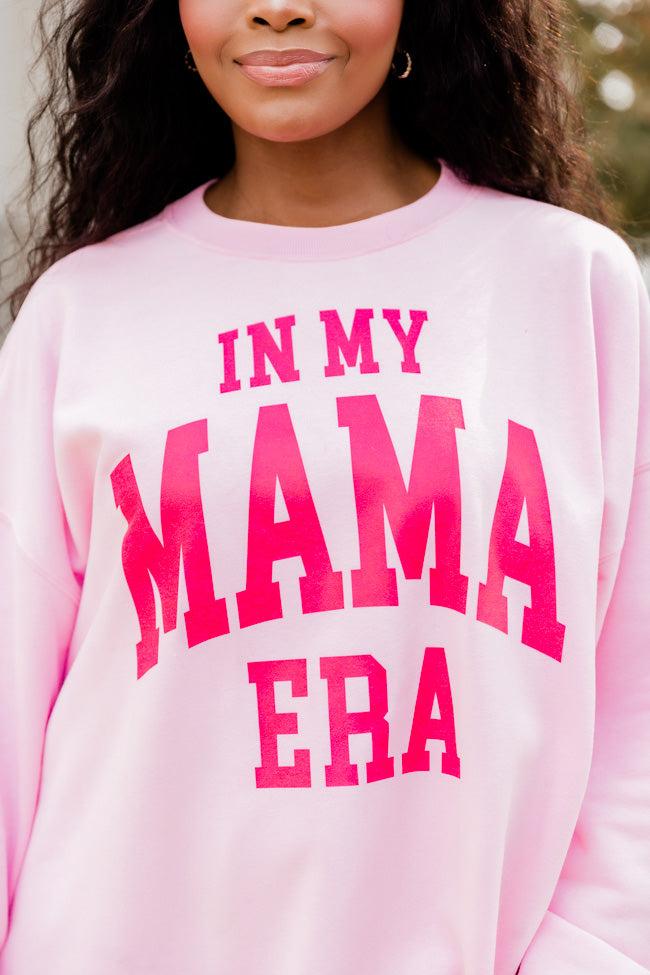 In My Mama Era Light Pink Graphic Sweatshirt Product Image