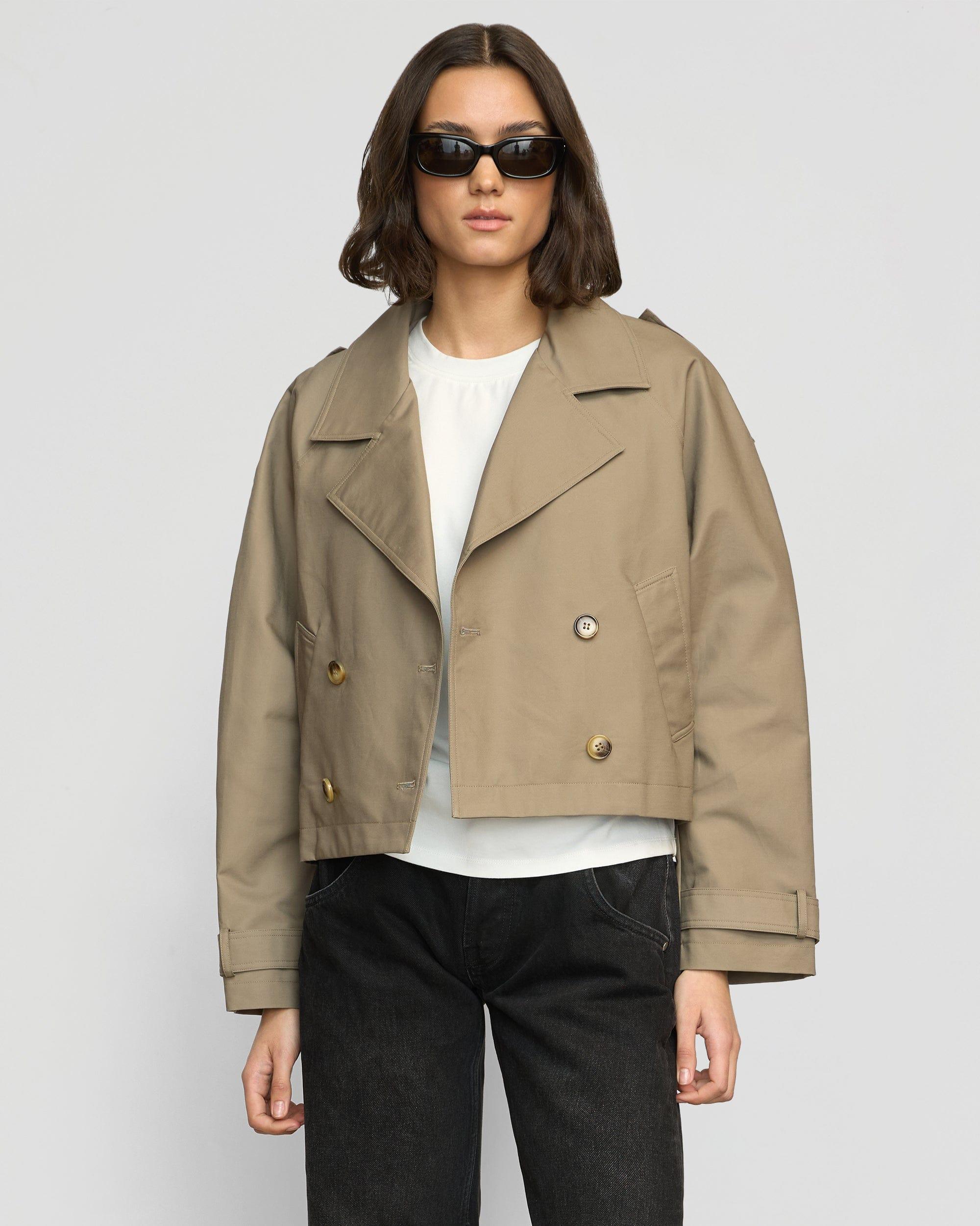 Luca Cropped Trench Jacket Product Image