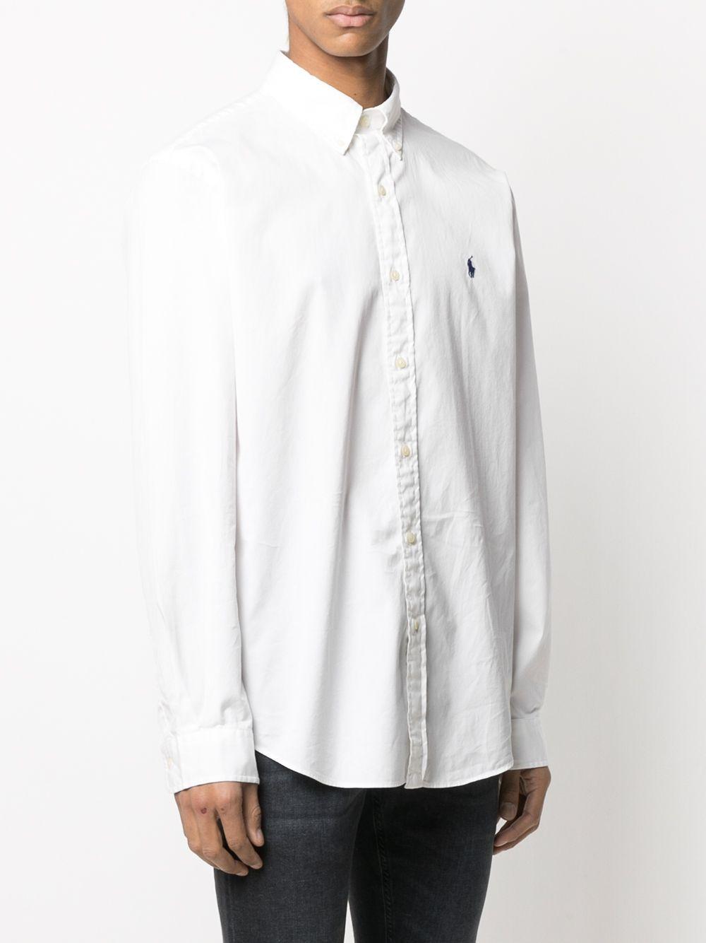 POLO RALPH LAUREN Long Sleeve Sport Shirt Clothing In White Product Image
