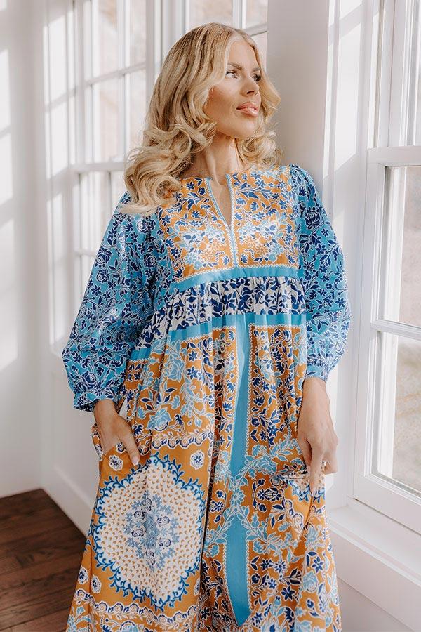 Feeling Boho Floral Midi Dress Product Image