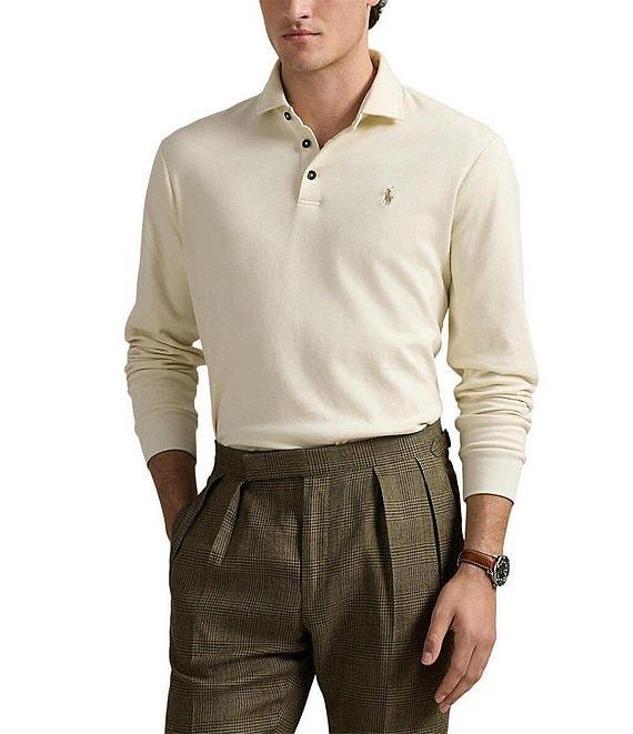 Polo Ralph Lauren Luxury Jersey Long Sleeve Polo Shirt Product Image