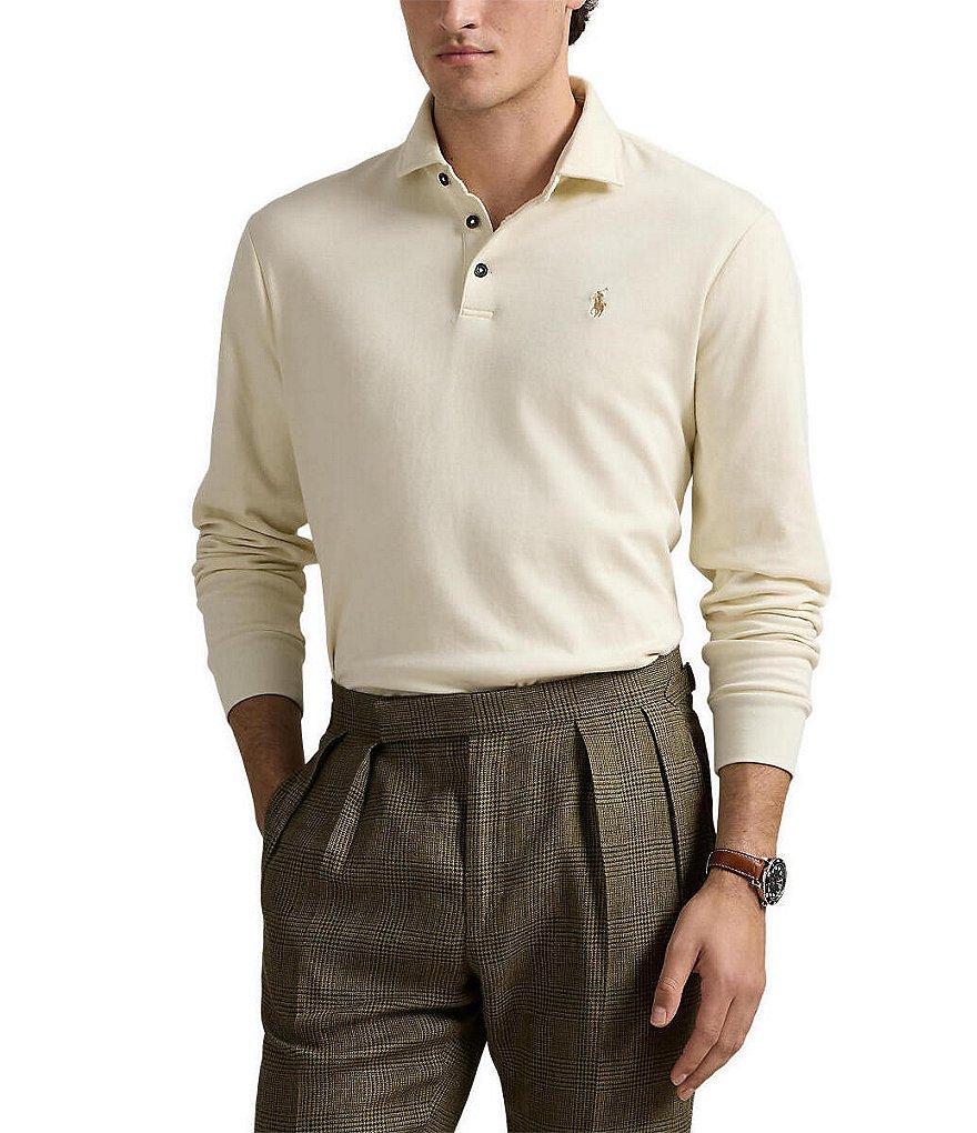 Polo Ralph Lauren Luxury Jersey Long Sleeve Polo Shirt Product Image