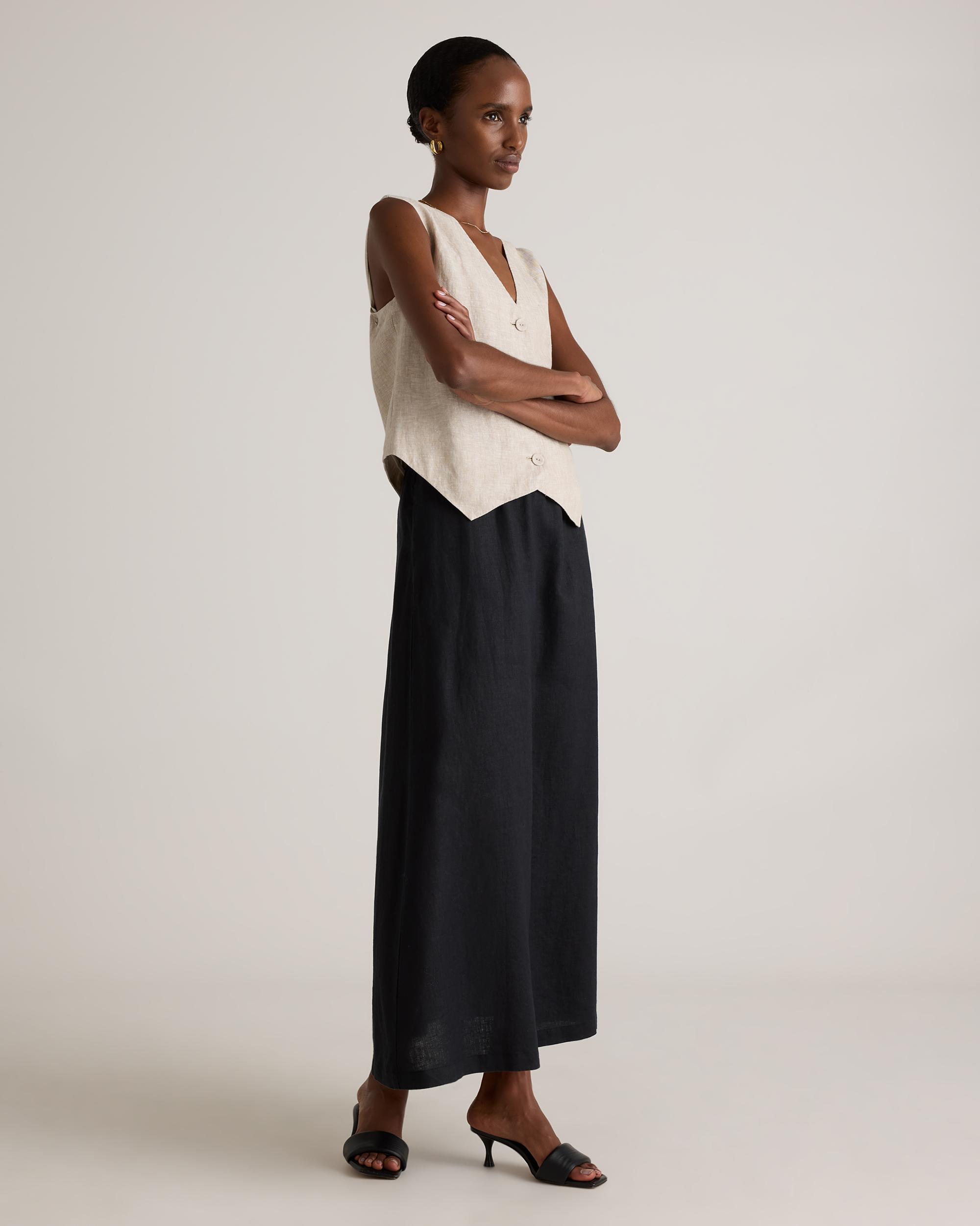 Quince | Women's 100% European Linen Vest Size XS Product Image